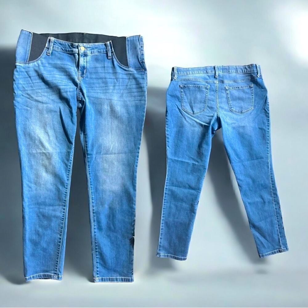 Isabel Maternity Jeans l Side Panel l 14/32R l EUC